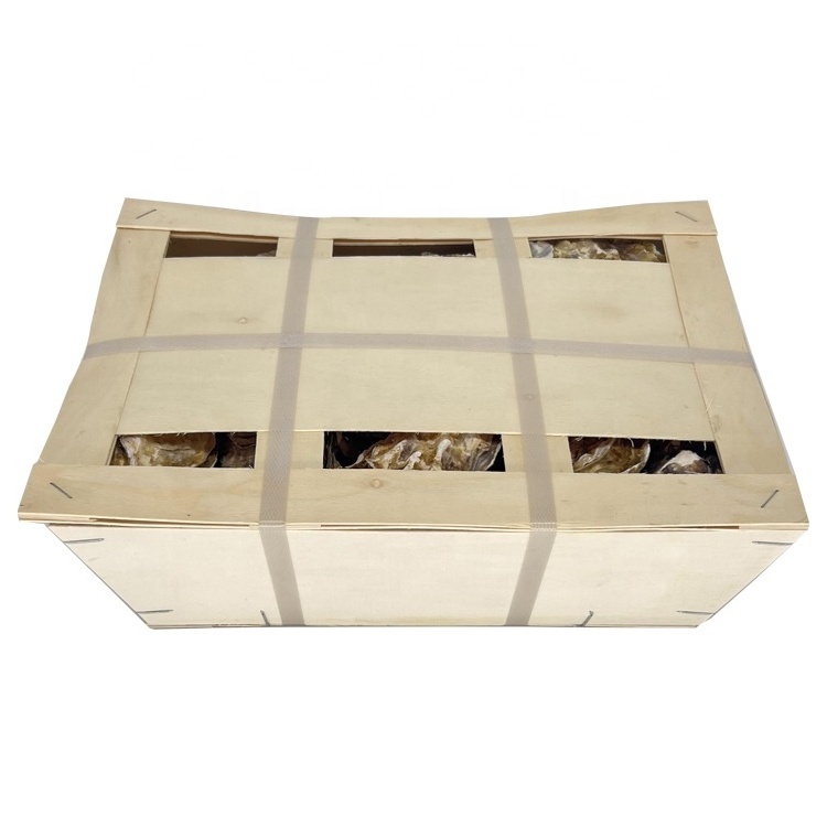 Oyster packaging wooden box Oyster Gift Box Seafood Wooden Packaging Gift Box Sashimi packaging  Fresh Oysters