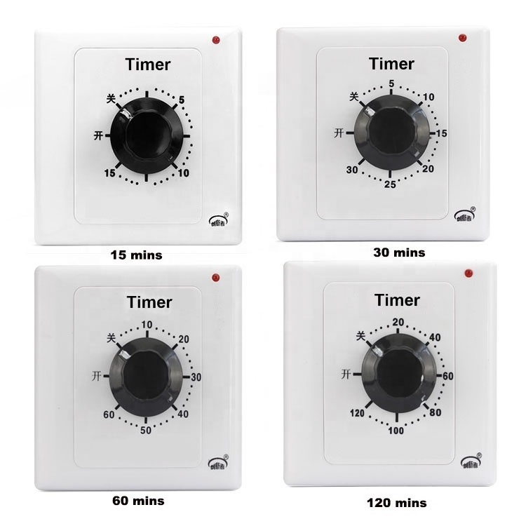 Hot Sale 120minis Mechanical Timer Automatic Wall Light Switch Timers