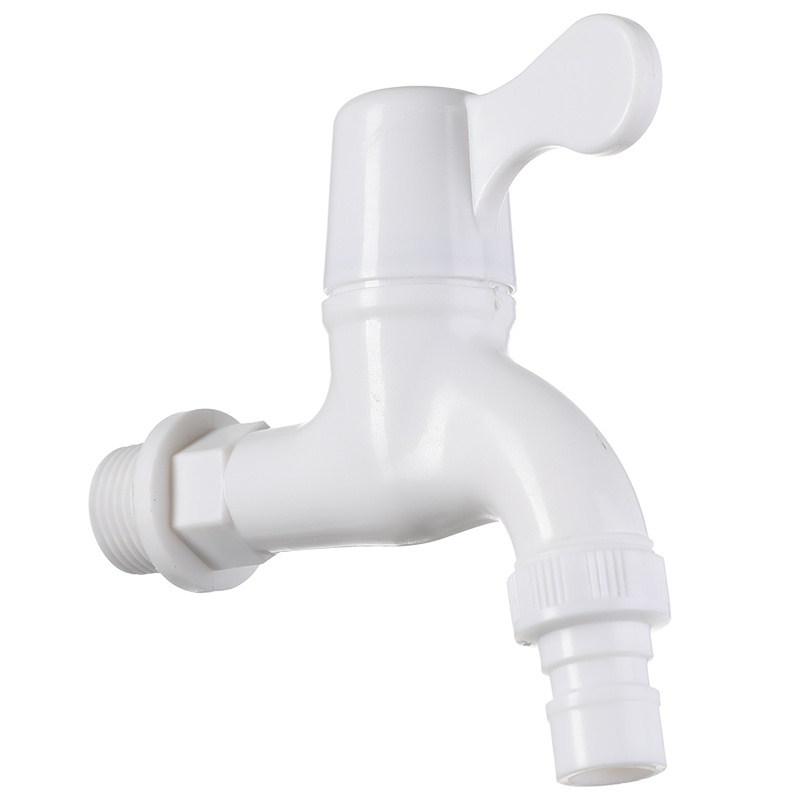 Plastic Saving Cold Water Wall PVC Tap One Way Faucet Type With Nozzle Professional Supplier Water Faucet Valve Garden Tap