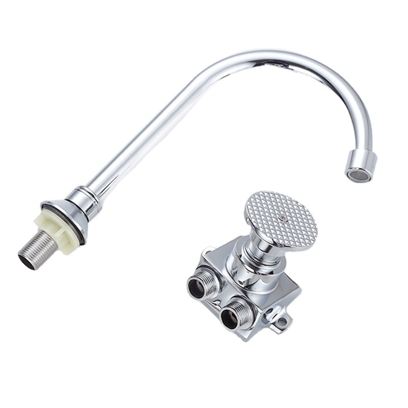 Good Quality Hospital Copper Faucets Hands Free Control Water Tap Brass Taps Pedal Valve Foot Operated Faucet