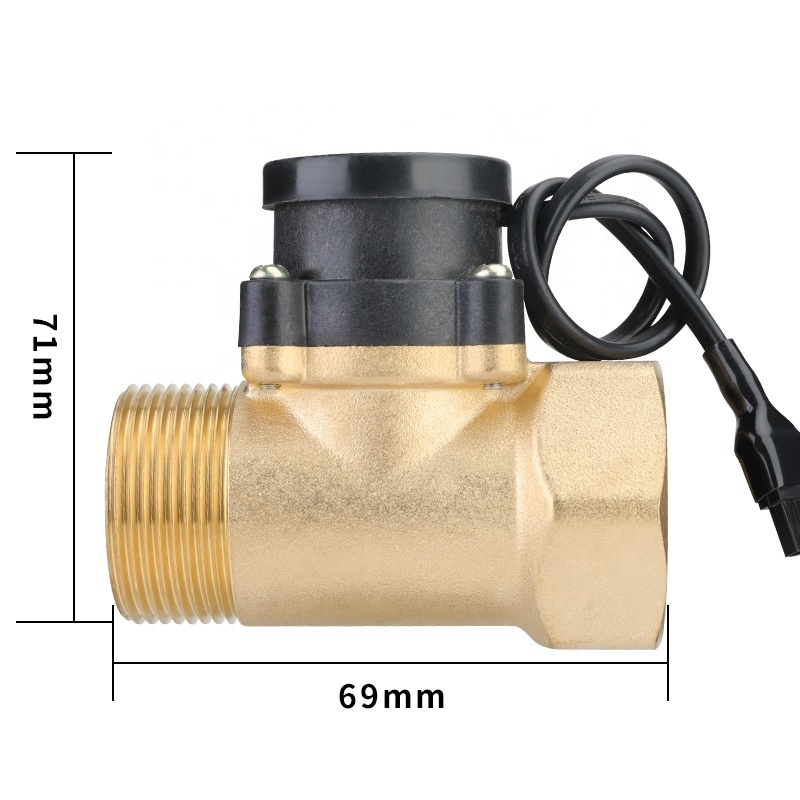 High Power Booster Pump Brass Water Flow Switch 1 Inch for water control two way magnetic water solenoid valve