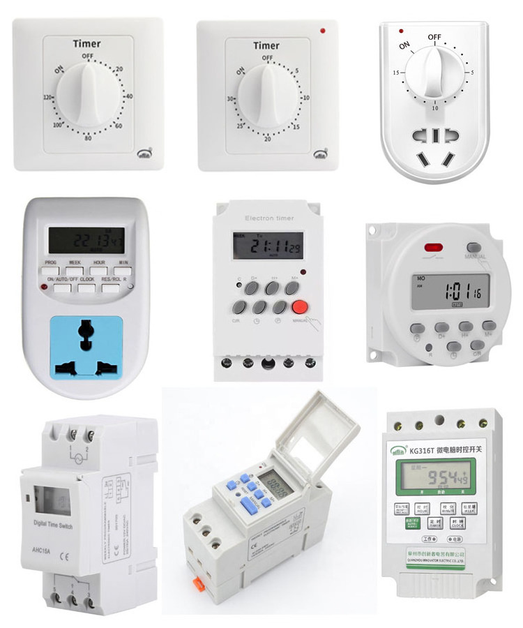 New Arrival 60 Mins In Wall Electrical Control Mechanical Timer Switch 220V For Street Light