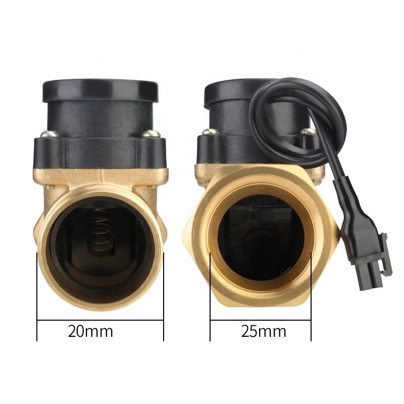 High Power Booster Pump Brass Water Flow Switch 1 Inch for water control two way magnetic water solenoid valve