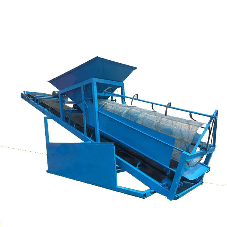 China Small Mobile Portable Cylinder Sand Screening Machine All-In-One Tumbler Screen Mining Separation