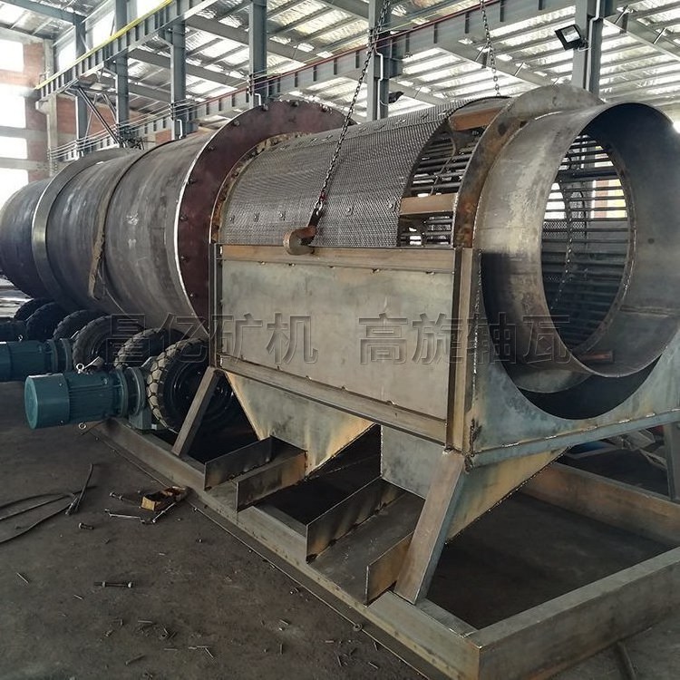 Alluvial gold mining wash plant trommel drum rotary scrubber for sale