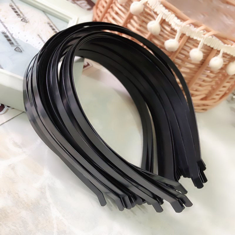 Metal matte black headband DIY accessories factory direct wholesale hair band 3mm 5mm multi sizes high quality cheap headbands