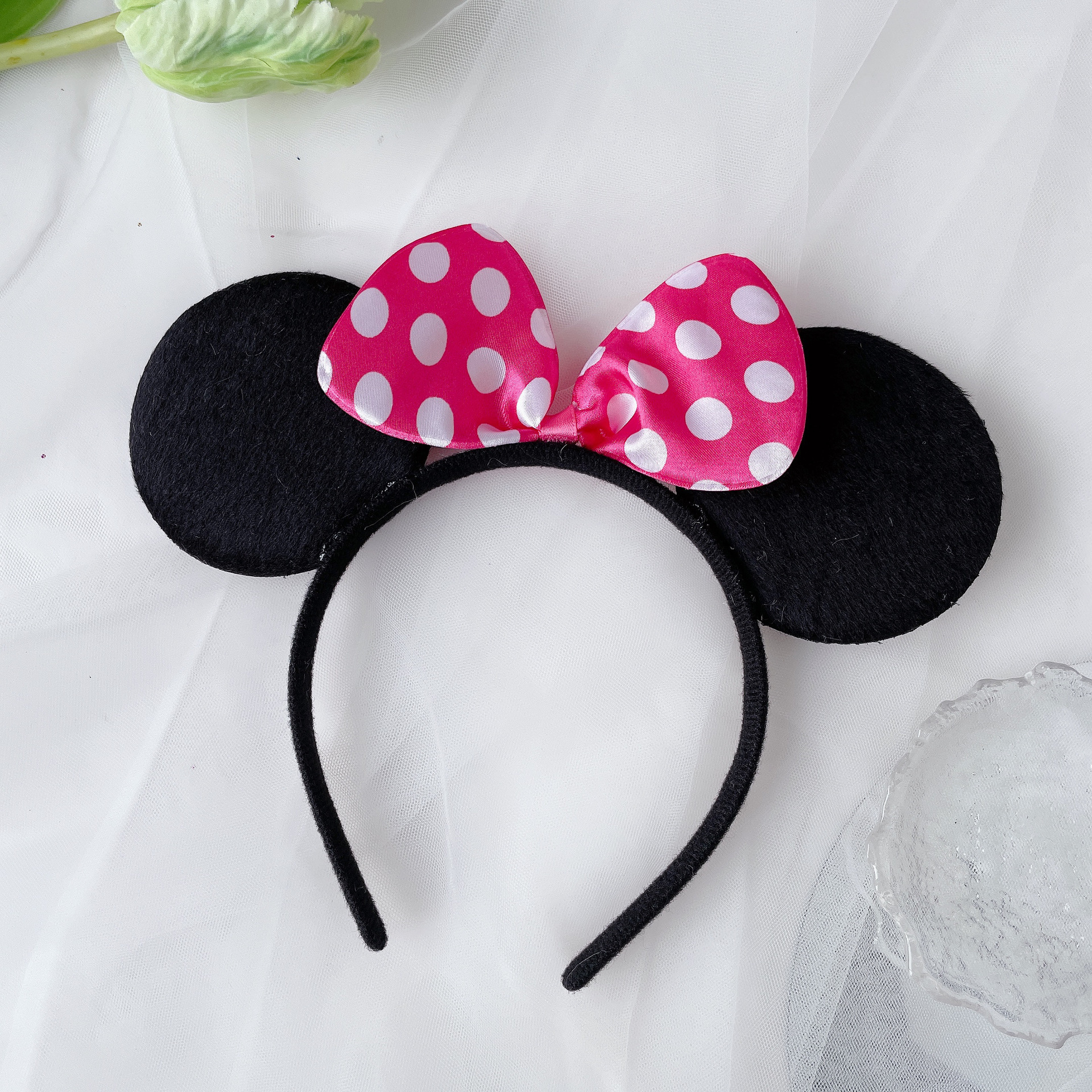 High-quality Mickey bow hair band cute mouse ear hair band children's holiday dress up performance headdress amusement park