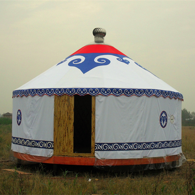 Customized outdoor waterproof aluminum yurt tents luxury mongolian yurt tents for sale