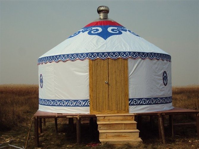 ChangYi OEM Luxury yurt tent outdoor waterproof mongolian yurt tent