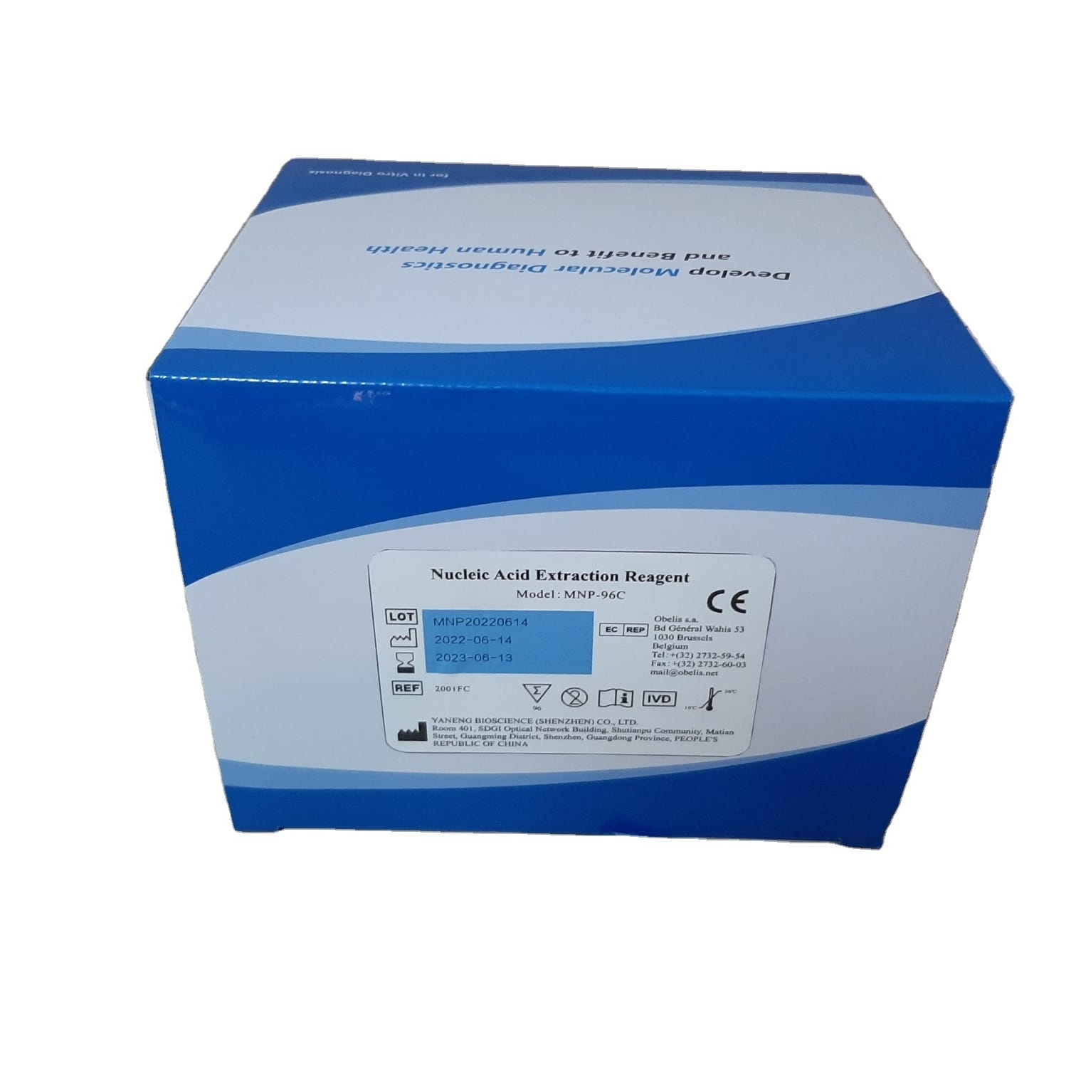 High Quality Laboratory Reagent Nucleic Acid Extraction Kit MNP-96C CE Clinical Analytical Instruments For 96 Tests Kit