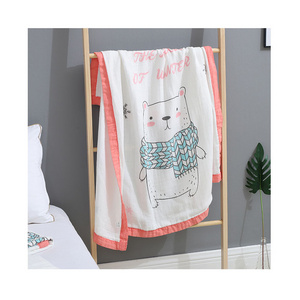 Hotsale wholesale organic muslin  swaddle blanket sheep unicorn swaddle muslin blankets