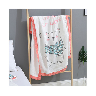 Hotsale wholesale organic muslin  swaddle blanket sheep unicorn swaddle muslin blankets