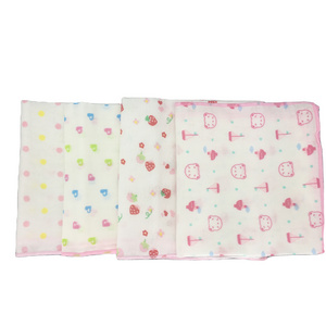 Natural bamboo Muslin baby small handkerchief 100% cotton muslin face towel baby towel organic cotton muslin face cloth