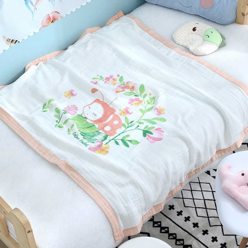 Hotsale wholesale organic muslin  swaddle blanket sheep unicorn swaddle muslin blankets