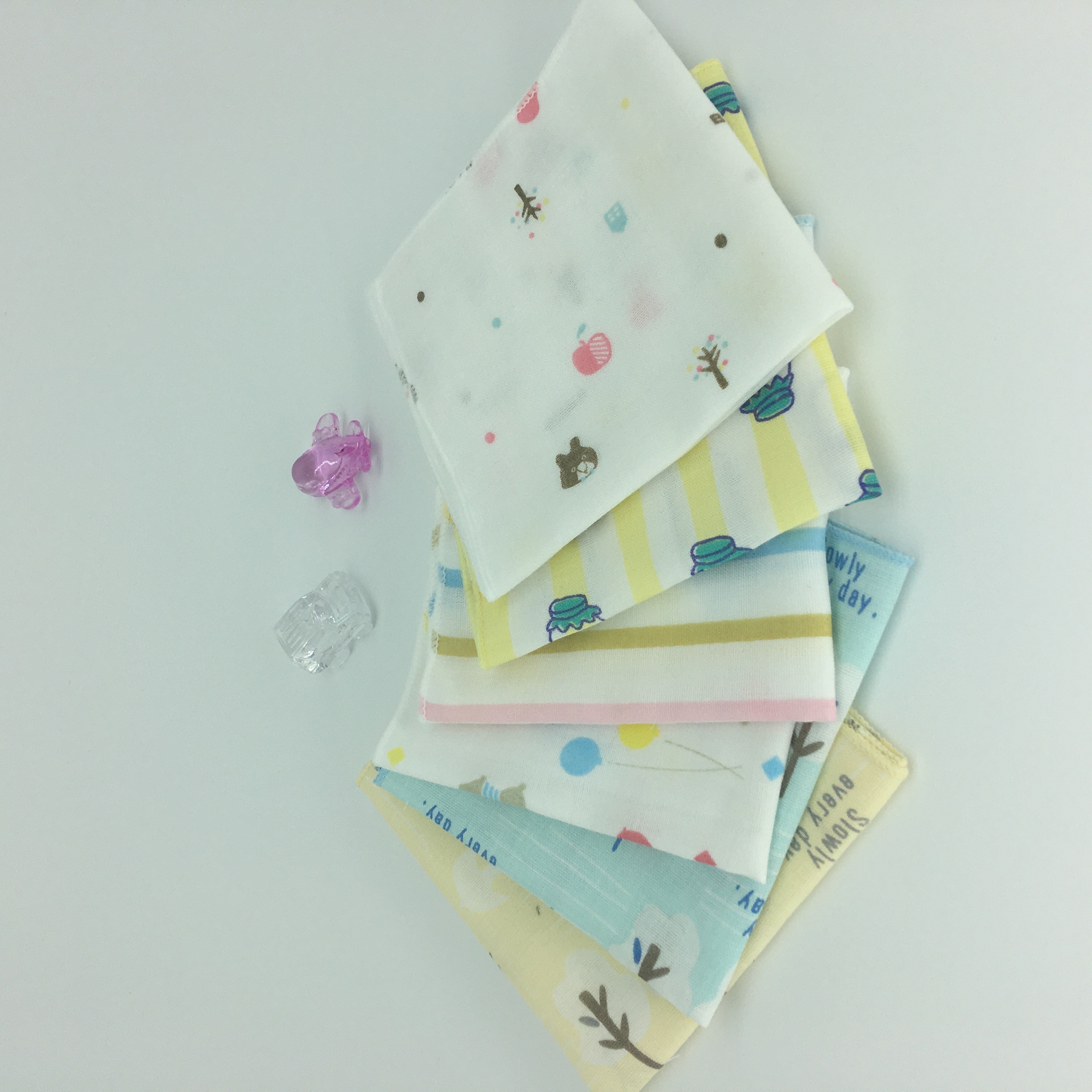 Natural bamboo Muslin baby small handkerchief 100% cotton muslin face towel baby towel organic cotton muslin face cloth