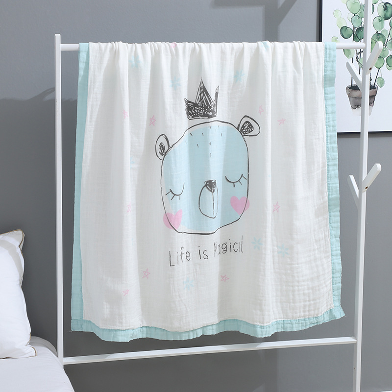 Hotsale wholesale organic muslin  swaddle blanket sheep unicorn swaddle muslin blankets