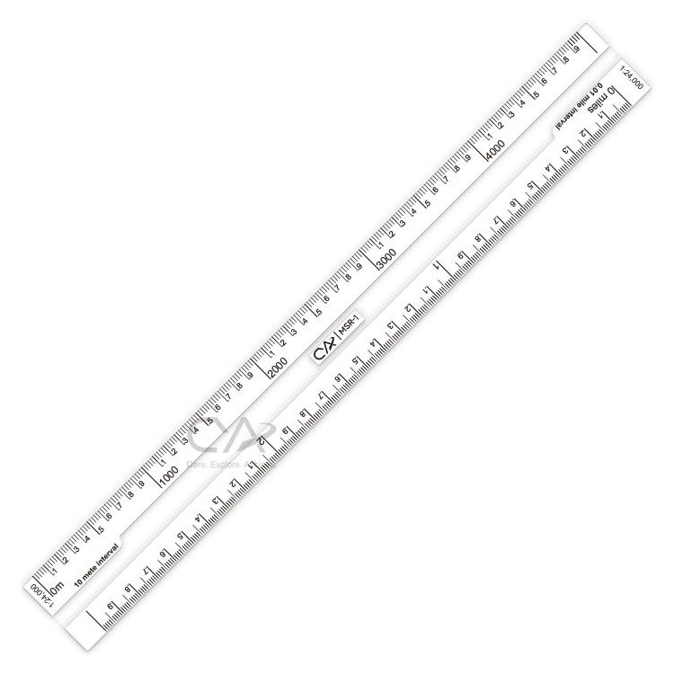 Professional measuring scale ruler  lexan resin plastic durable flexible plastic map scale ruler