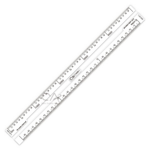 Professional measuring scale ruler  lexan resin plastic durable flexible plastic map scale ruler