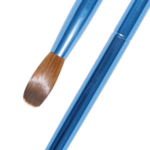 Kolinsky Nail Brush Manufacturers Drawing Pen Kolinsky Acrylic Pinceles Crimp Flat Oval Gel Nail Liner Brush For Nail Design