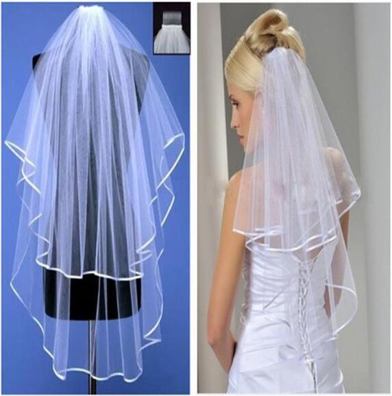 White Bridal Veil With Comb For Hen Wedding Party Veil