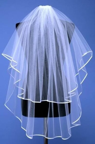 White Bridal Veil With Comb For Hen Wedding Party Veil