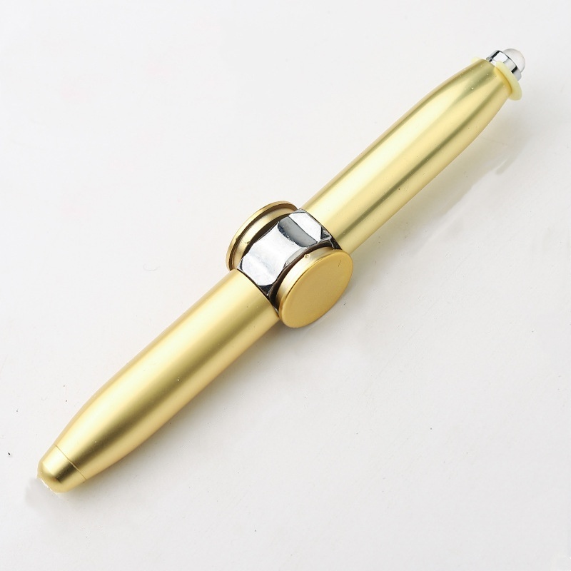 Black tech net red metal rotating light drawing pen Fingertip decompression pen Light fingertip spinner pen