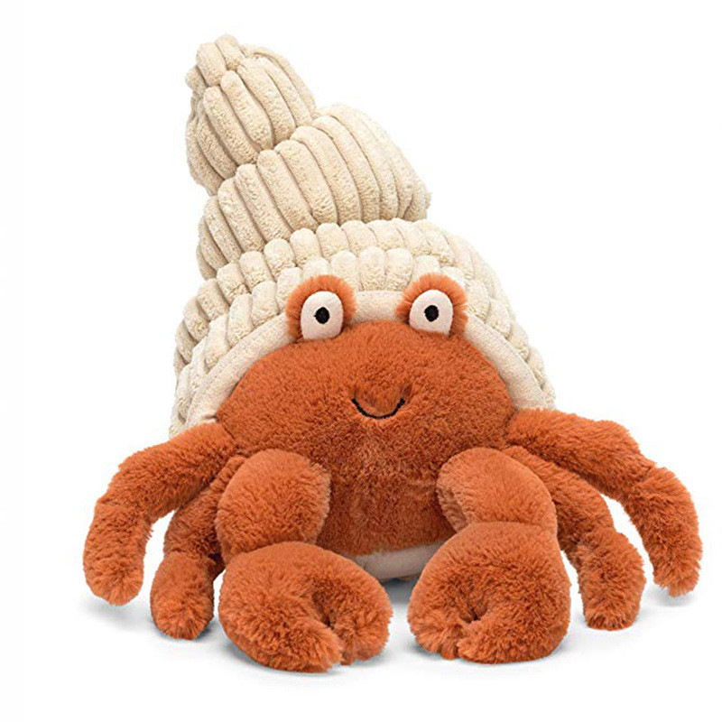 OEM/ODM Stuffed Animals Realistic Crab Soft Plush Toy Custom Your Own Design Cartoon Hermit Crab Plush Toy