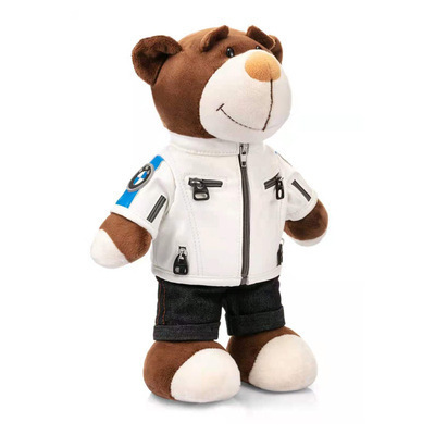 Motorcycle Rally Bear Stuffed Plush Toys Wholesale Motorcycle Decorations Racing Teddy Bear Dolls