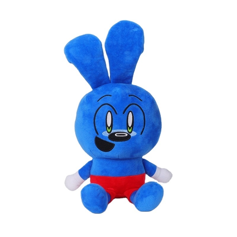 Hot Selling Riggy Monkey Plush Toy Blue Pink Rabbit Doll Gift Cute Rabbit Plush Toy Factory Direct Sales Wholesale