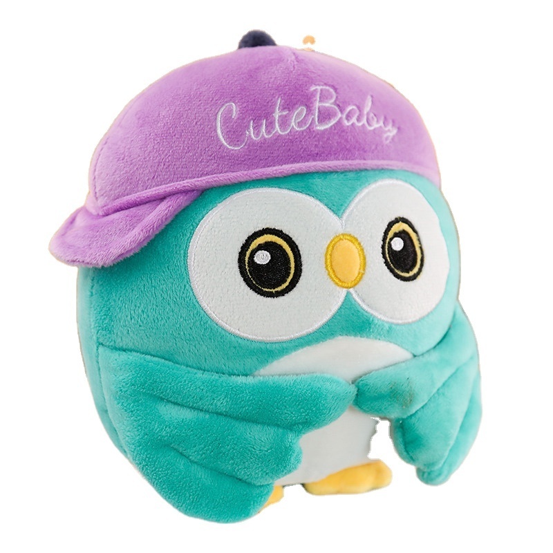 custom owl plush blanket stuffed toys plush animal toys with blanket gifts for kids