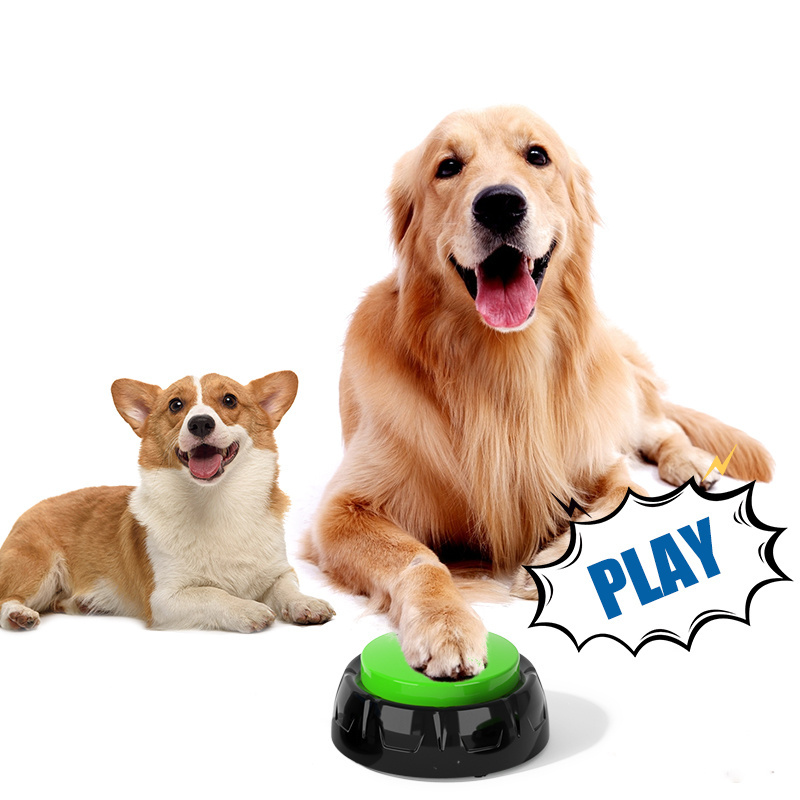 Voice Recording Button Dog Buttons for Communication Pet Training Buzzer 30 Second Record Playback Funny Gift for Study Office