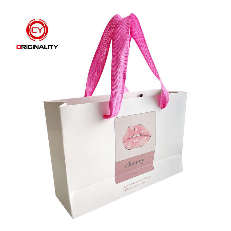 Custom buy victorias secret pink sac en papier carry bag cosmetic custom gift shopping sacolas personalizada de papel paper bags