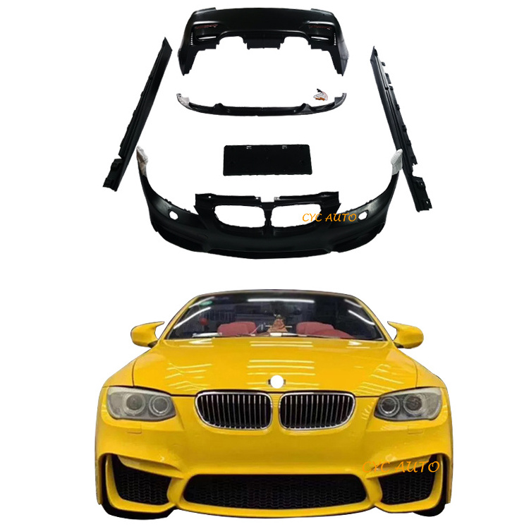 E92 facelift M4 body kit for BMW 3 series E92 full car bumpers grille side skirt 2010 2011 2012