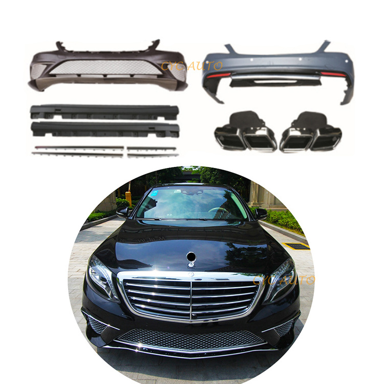 Body kit upgrade to S65 AMG style for Mercedes Benz S Class W222 PRE-LCI 2014 2015 2016 2017