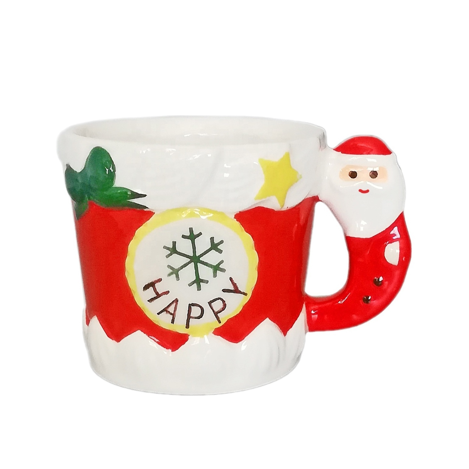 Christmas Santa Claus elk snowman designs Ceramic Tea Mugs 150ml Funny Travel Coffee Mug  Girls Boys Friends Gifts