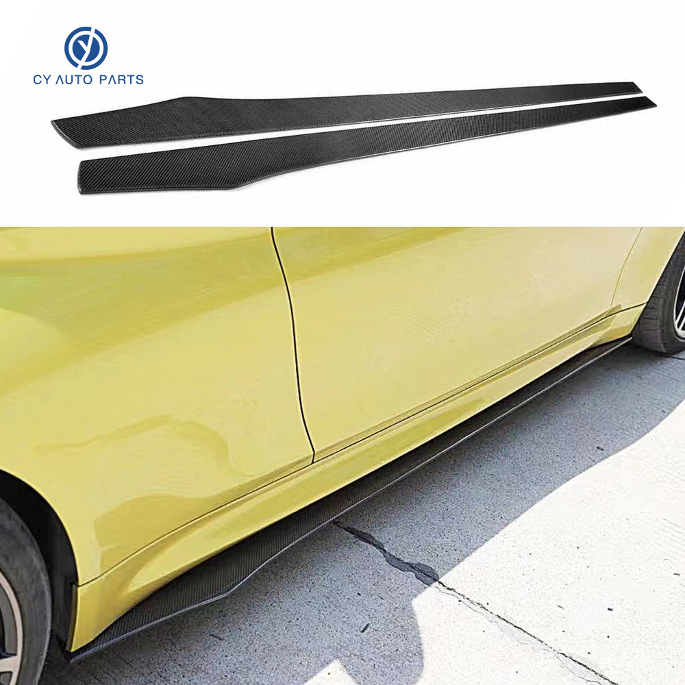 Auto Body Kits High Quality Carbon Fiber Car Universal Side Skirts Lip Hot Sale Accessories For Car