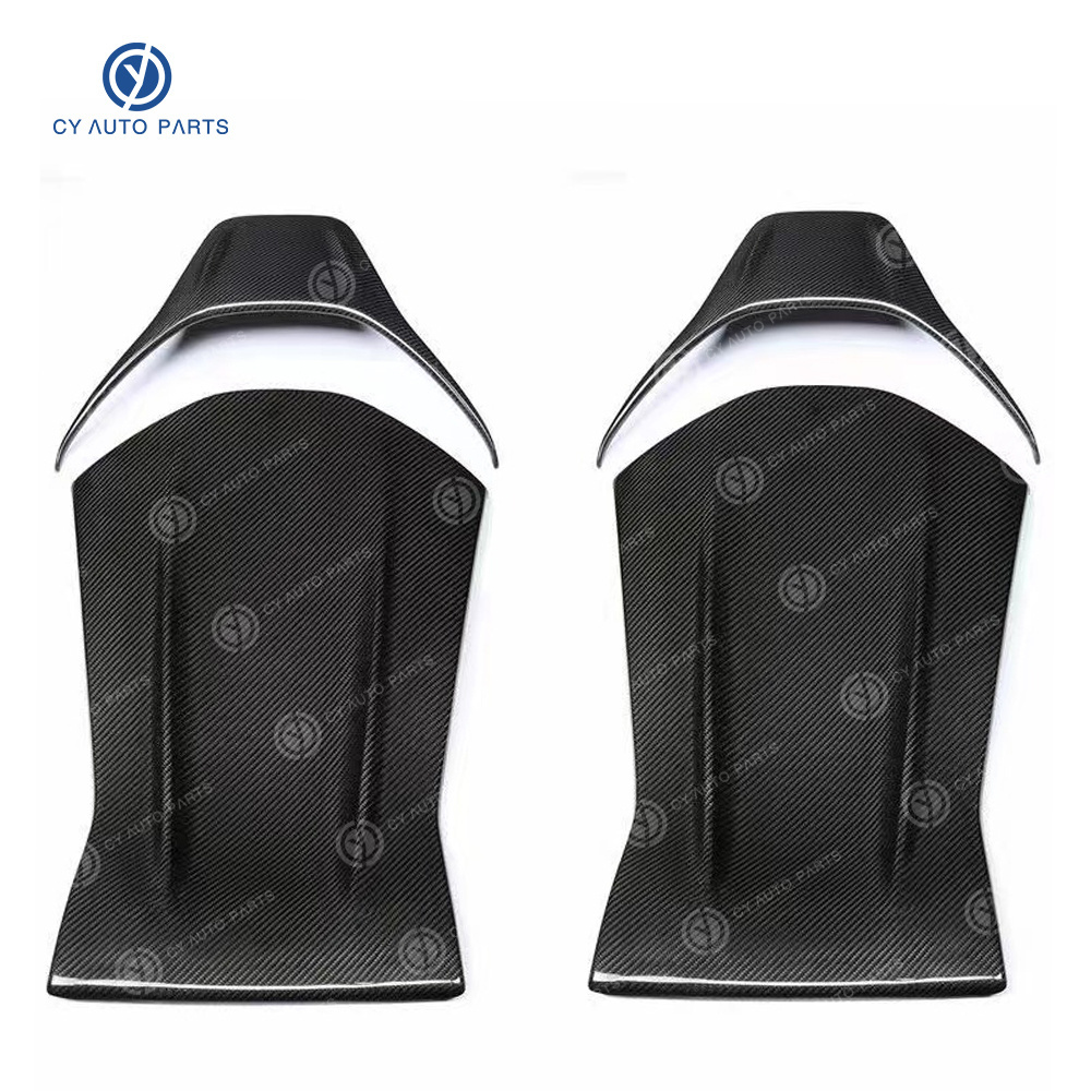 Carbon Fiber Seat Back Cover For Mercedes Benz A45 CLA45 GLA45 C43 C63 E43 E63 A CLA GLA Real Dry Carbon Fiber