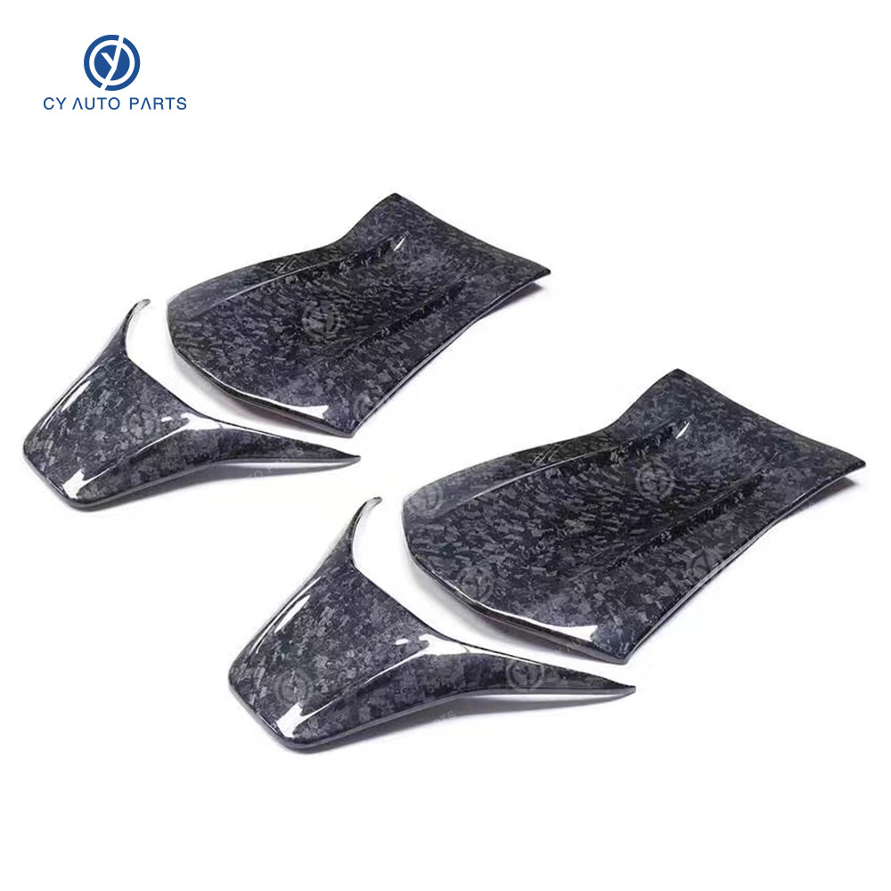 Carbon Fiber Seat Back Cover For Mercedes Benz A45 CLA45 GLA45 C43 C63 E43 E63 A CLA GLA Real Dry Carbon Fiber