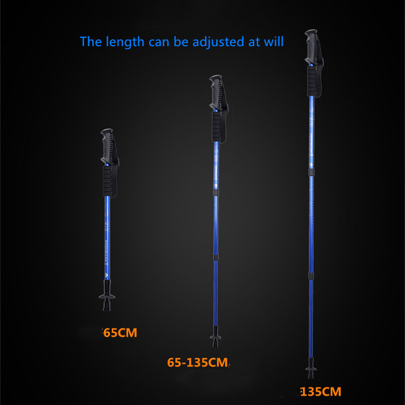 CYCHOS 2022  Wholesale  Alpenstock multi-function folding telescopic aluminum alloy ultra light walking walking stick