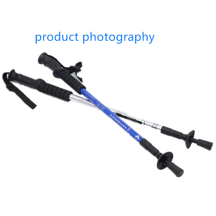 CYCHOS 2022  Wholesale  Alpenstock multi-function folding telescopic aluminum alloy ultra light walking walking stick