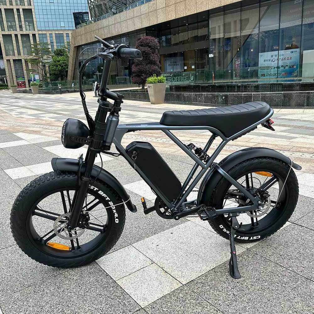 OUXI H9 Full Suspension Fat Tire Electric Bike Ready Stock 250W 750W 48v 15ah 25km/h Fatbike Bicycle Off Road City Ebike