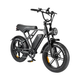 OUXI H9 Full Suspension Fat Tire Electric Bike Ready Stock 250W 750W 48v 15ah 25km/h Fatbike Bicycle Off Road City Ebike