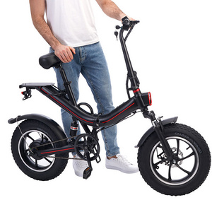 Europe USA Warehouse 16 Inch Off Road E Bike Fat Tire eBike bicicleta electrica 48v 600w Mini Folding Electric Bicycle