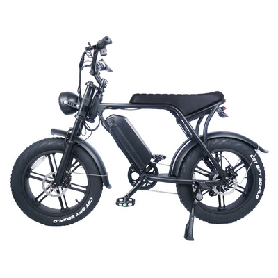 hydraulic disc brake electric mountain e bike drive motor full suspension electric mountain bike with 20inch fat tire ebike