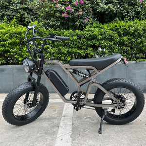 750W Motor Electric Bike 20'' Fat Tire Mountain Ebike 48v 15AH Removable Battery Long Range E Bikes 7 Speed for Outdoor Cycling