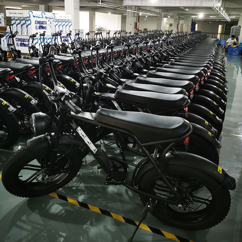 EU Warehouse In Stock Fat Tire Electric Bike 20inch Off Road E bike Price 750W Motor 15ah Battery Beach Cruiser Electric Bicycle