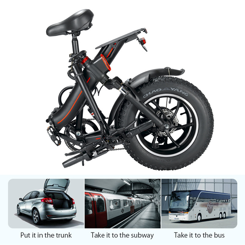 Europe USA Warehouse 16 Inch Off Road E Bike Fat Tire eBike bicicleta electrica 48v 600w Mini Folding Electric Bicycle