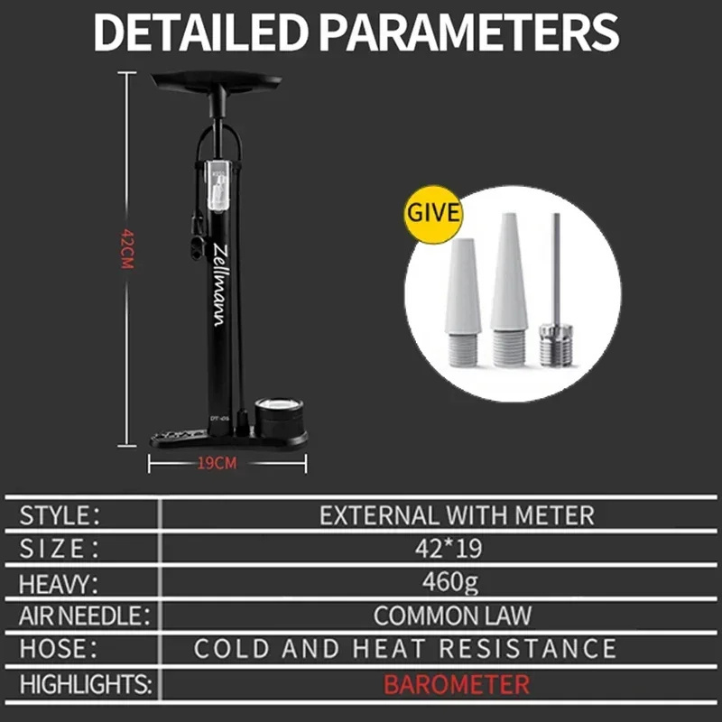 OEM/ODM Bicycle Air Pump 160PSI Road Mountain Bike Tire Inflator Manual Pump Presta Schrader Valve Bike Pump Cycling Parts