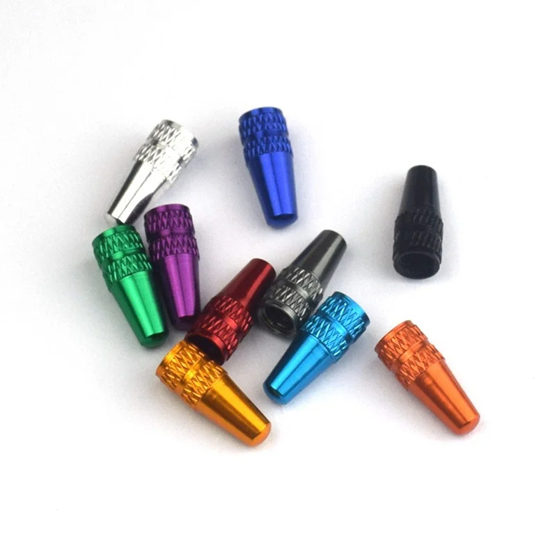 OEM/ODM 4PCS Aluminum Alloy Bicycle Wheel Tire Valve Caps Dustproof MTB Road Bike Valve Cover French Valve Cap Tyre Accessories