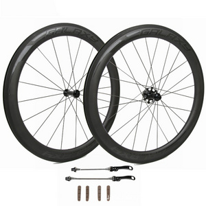 Speed Bit Road Bike Carbon Fiber Wheelset Ultra Light 700C Opening 50MM Elevated 72 Ringing V Brake Carbon Knife